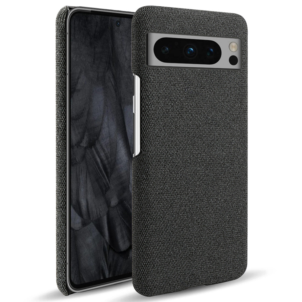 For Google Pixel 8 Pro Case Solid Color Fabric Cloth+PC Shockproof Phone Cover For Google Pixel 8 Pro Case Solid Color Fabric Cloth+PC Shockproof Phone Cover